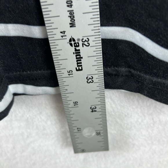 BloomChic Women’s Top Plus Sz 26 Black & White Poly Knit Striped Scoop Neck NWT - Picture 10 of 10